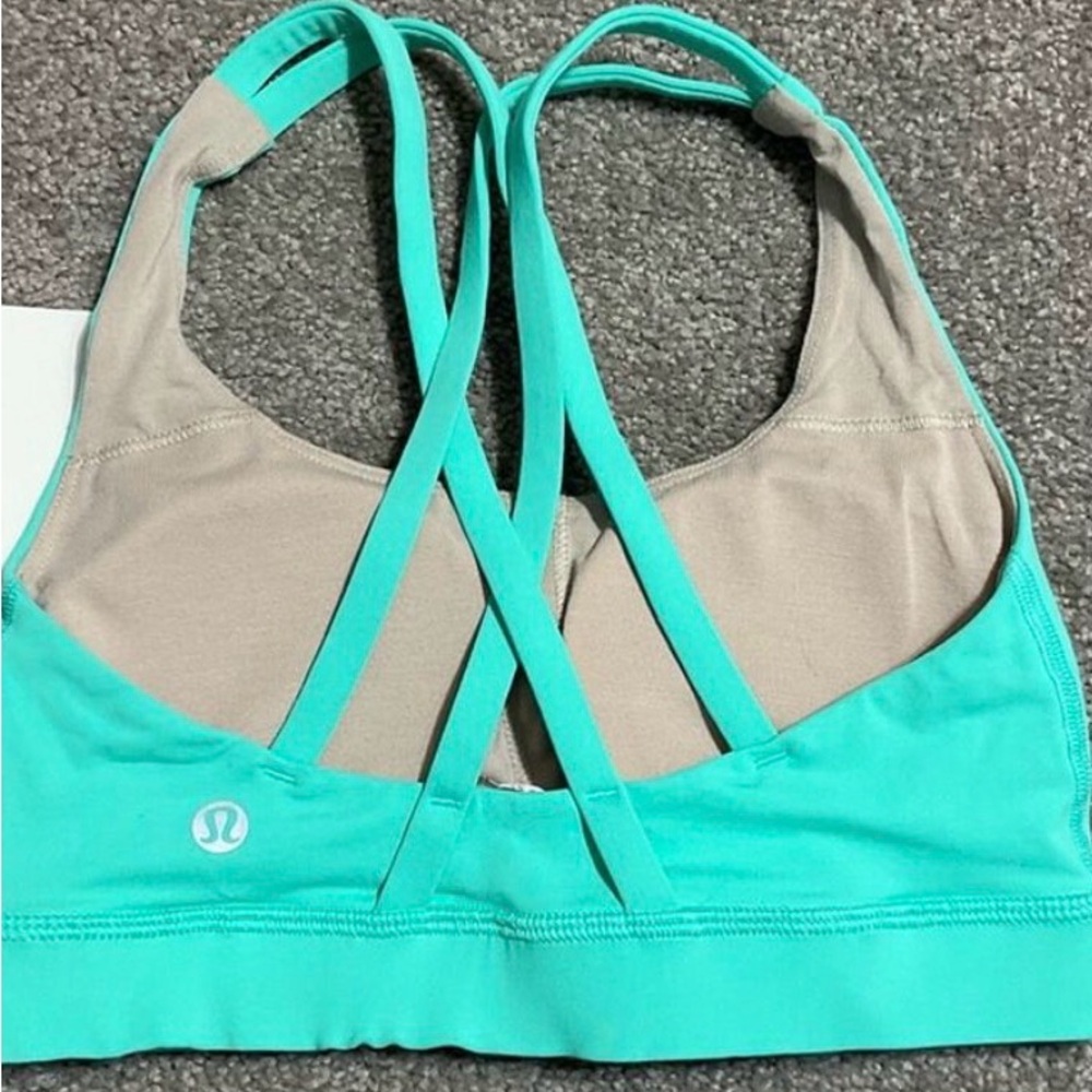 Lululemon Athletica Teal Sports Bra - Picture 2 of 2